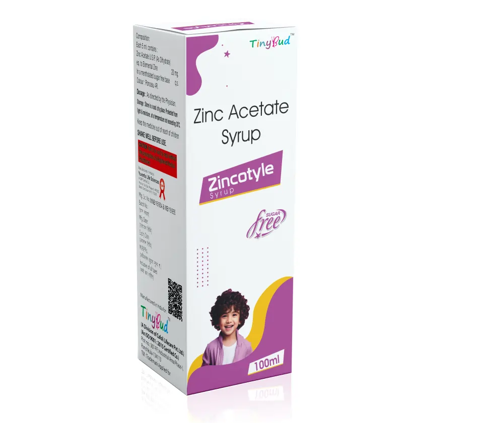 Zinc Gluconate (20mg) Suspension at the best price in PCD Pharma Franchise for Mineral Supplement, Immune Support, and Antioxidant Activity.